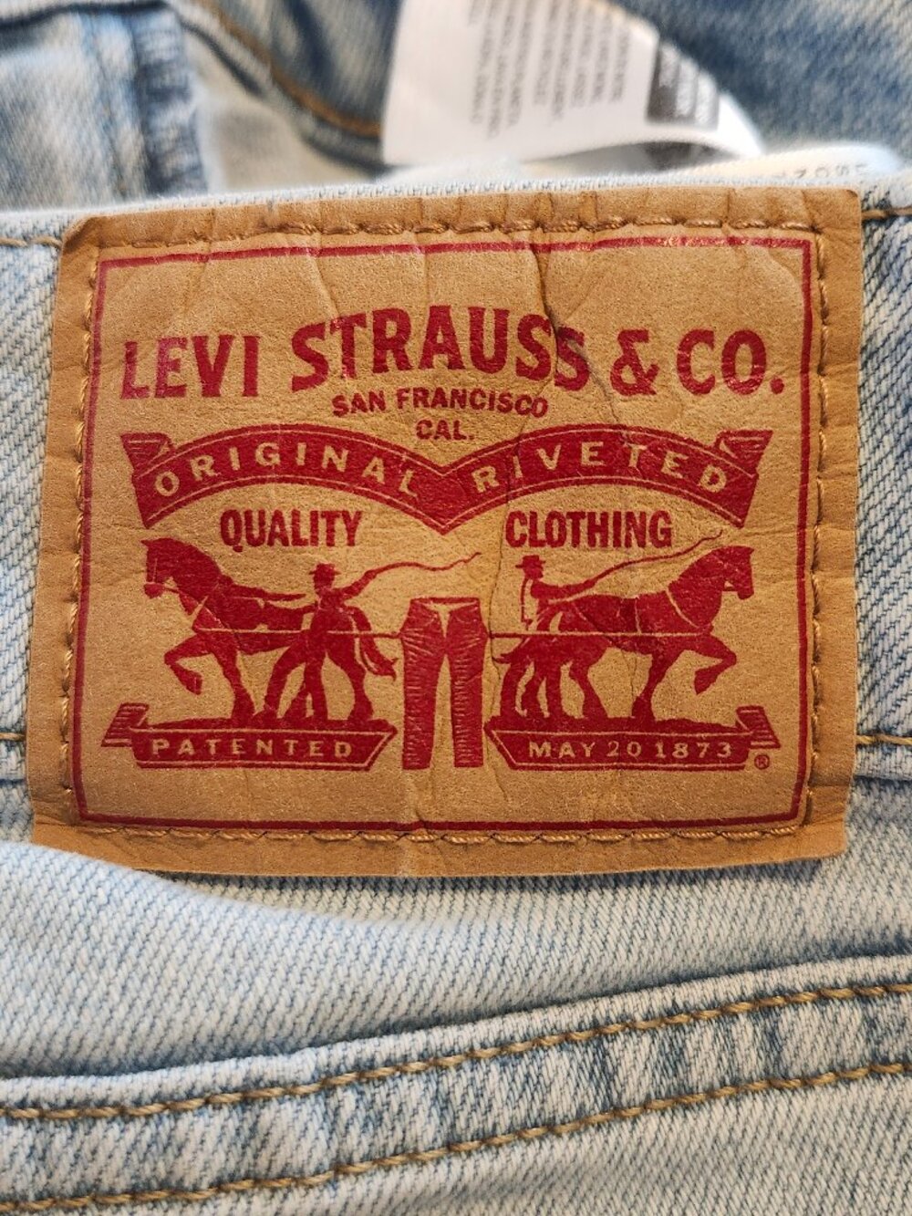 Levi's Light Wash Superlow Flare Jeans Size 30 - Picture 7 of 9